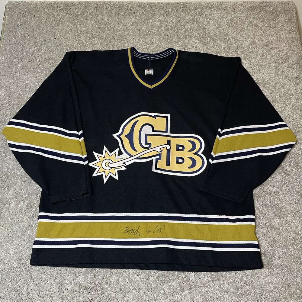 Vintage 90s Green Bay Gamblers CCM Ice Hockey USHL Jersey RARE Size Mens XXL